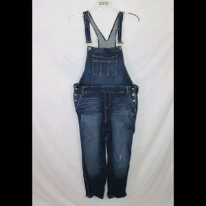 COPY - Torrid Denim Bib Overalls Women's Blue Distressed Stretch Size 18